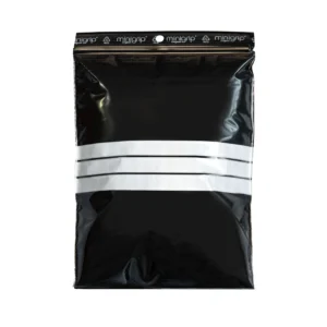 Minigrip® Clasic – negru opac 3 benzi de scriere - 60 μm