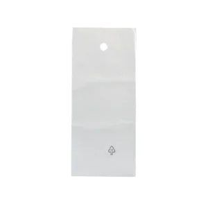 Pungi stand-up din PP, neutre, cu plăcuță din plastic – 50 µm