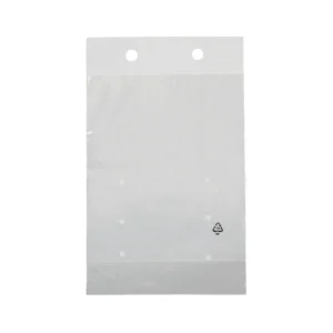 Pungi stand-up din PP neutru cu cavalier metalic – 40 µm
